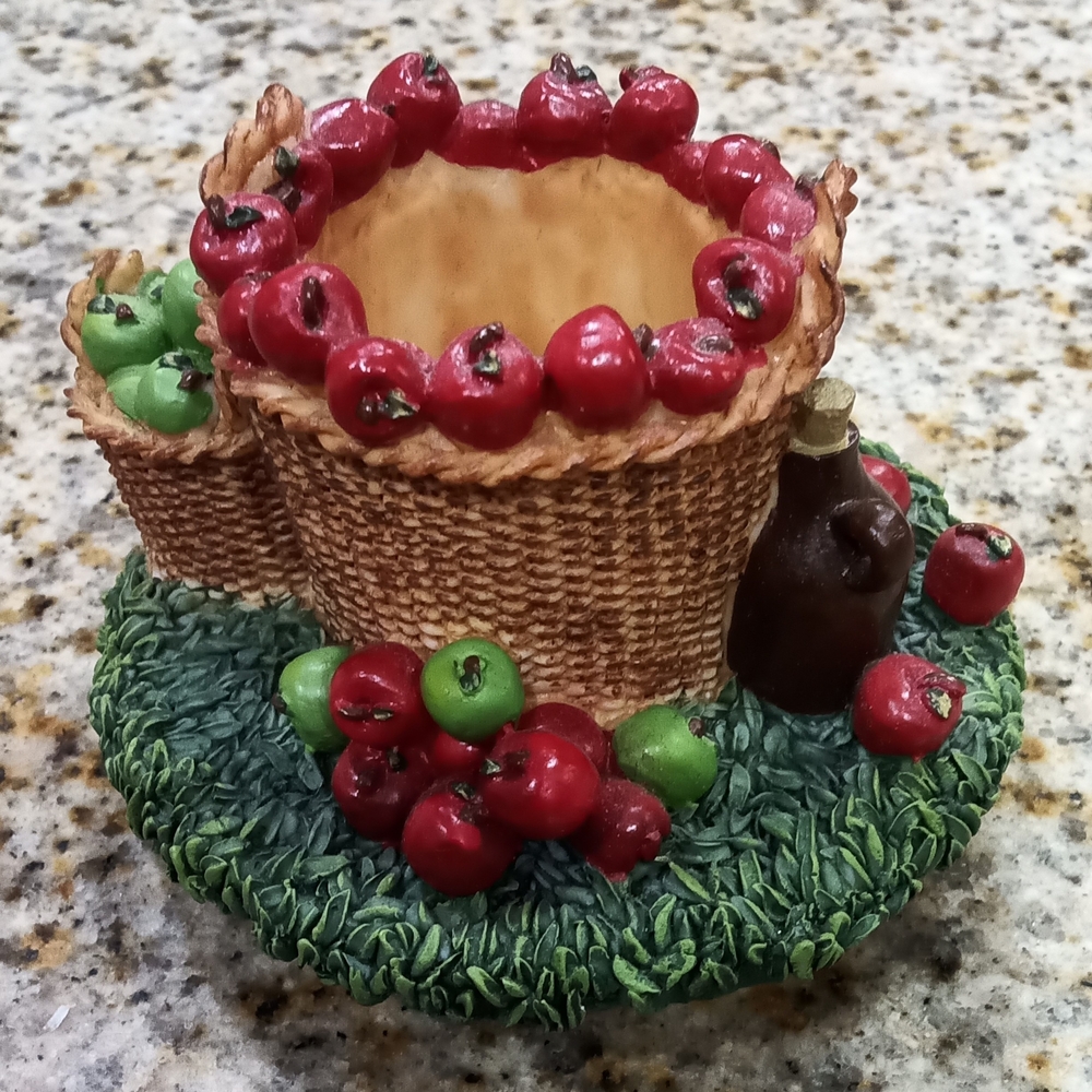 Vintage Candle Capper Harvest Apple Topper